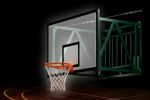 canasta abatible para pared